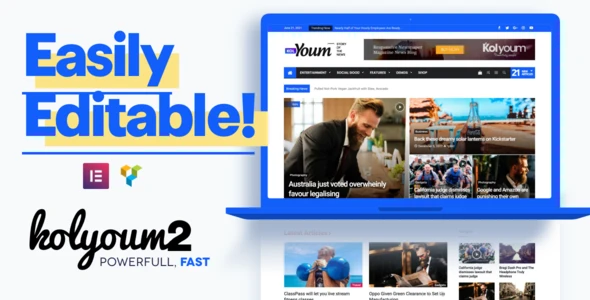 Kolyoum – Creative Blog & News WordPress Theme