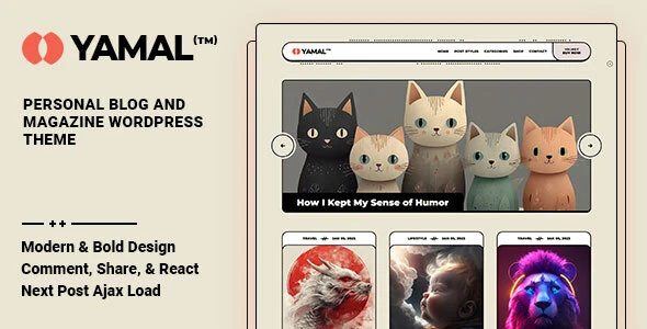 Yamal – Blog & Magazine WordPress Theme